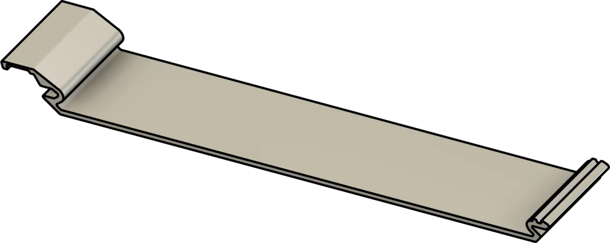 3D render of the AFX 6-inch tongue-and-groove aluminum panel